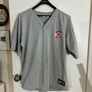 Boston Red Sox Vintage PUMA Gray Men's Baseball Shirt Large